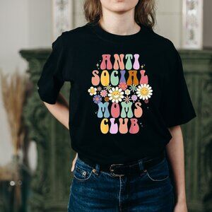 Anti Socail Moms CLub Shirt, Mom Graphics Design Shirt, Gift for Mother